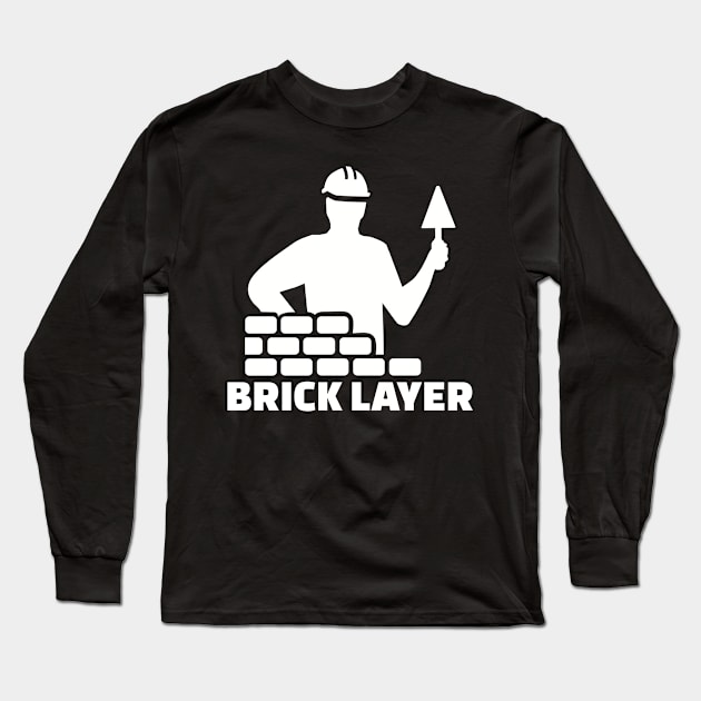 Brick layer Long Sleeve T-Shirt by Designzz